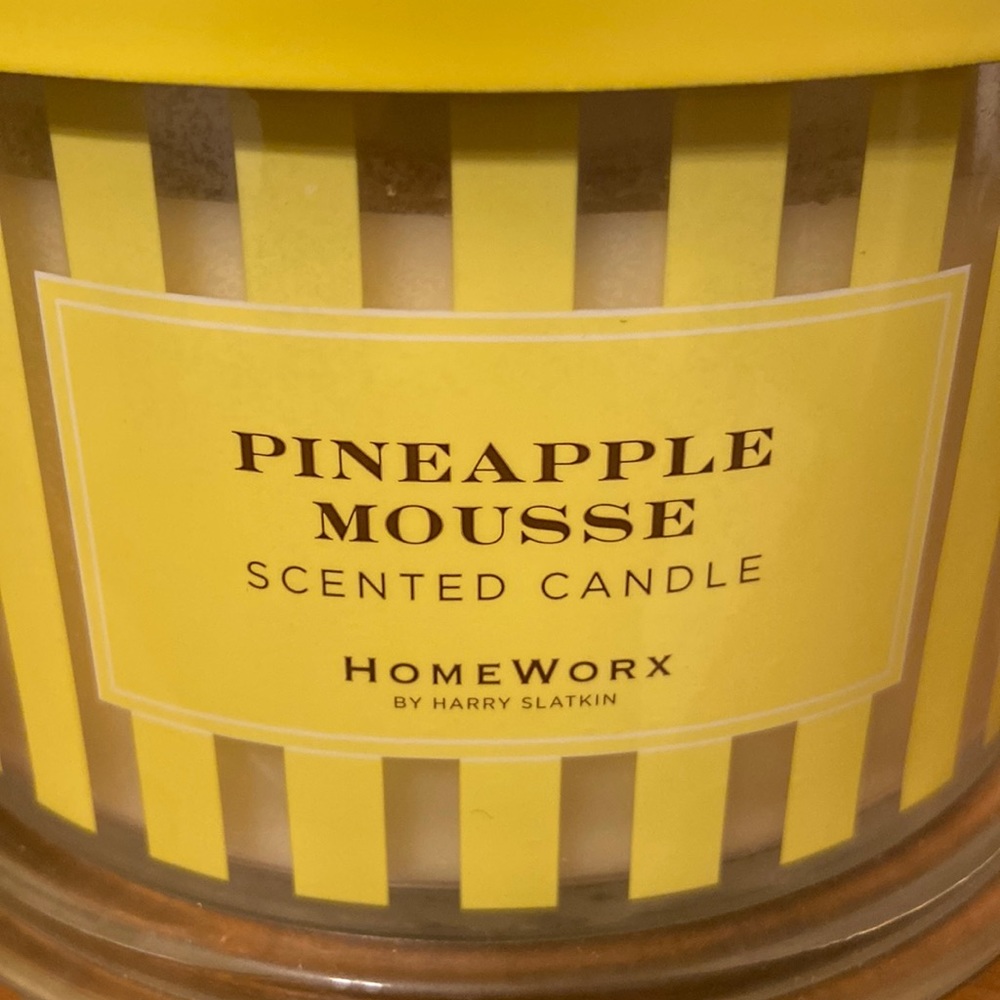 NEW Pineapple Mousse candle - Homeworx by Harry Slatkin